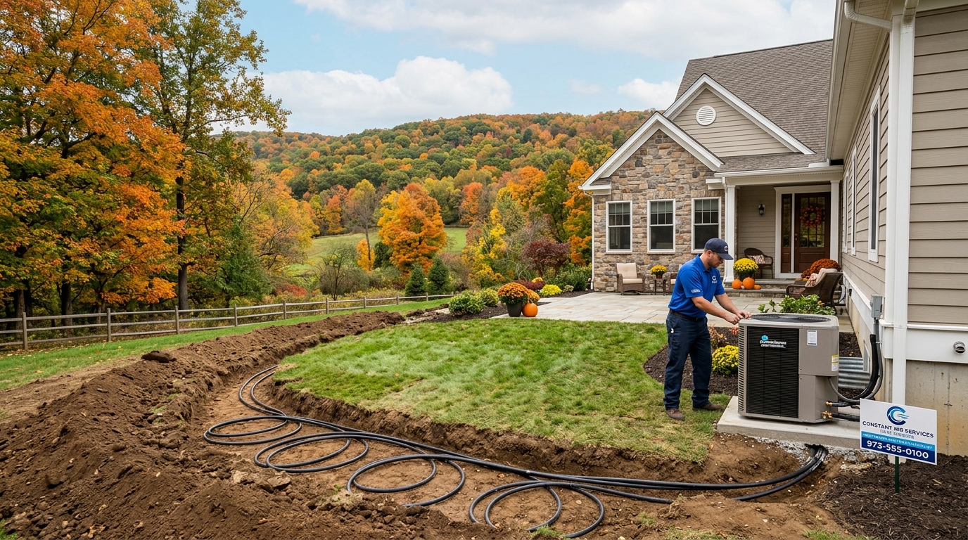 Constant Air Service geothermal HVAC installation