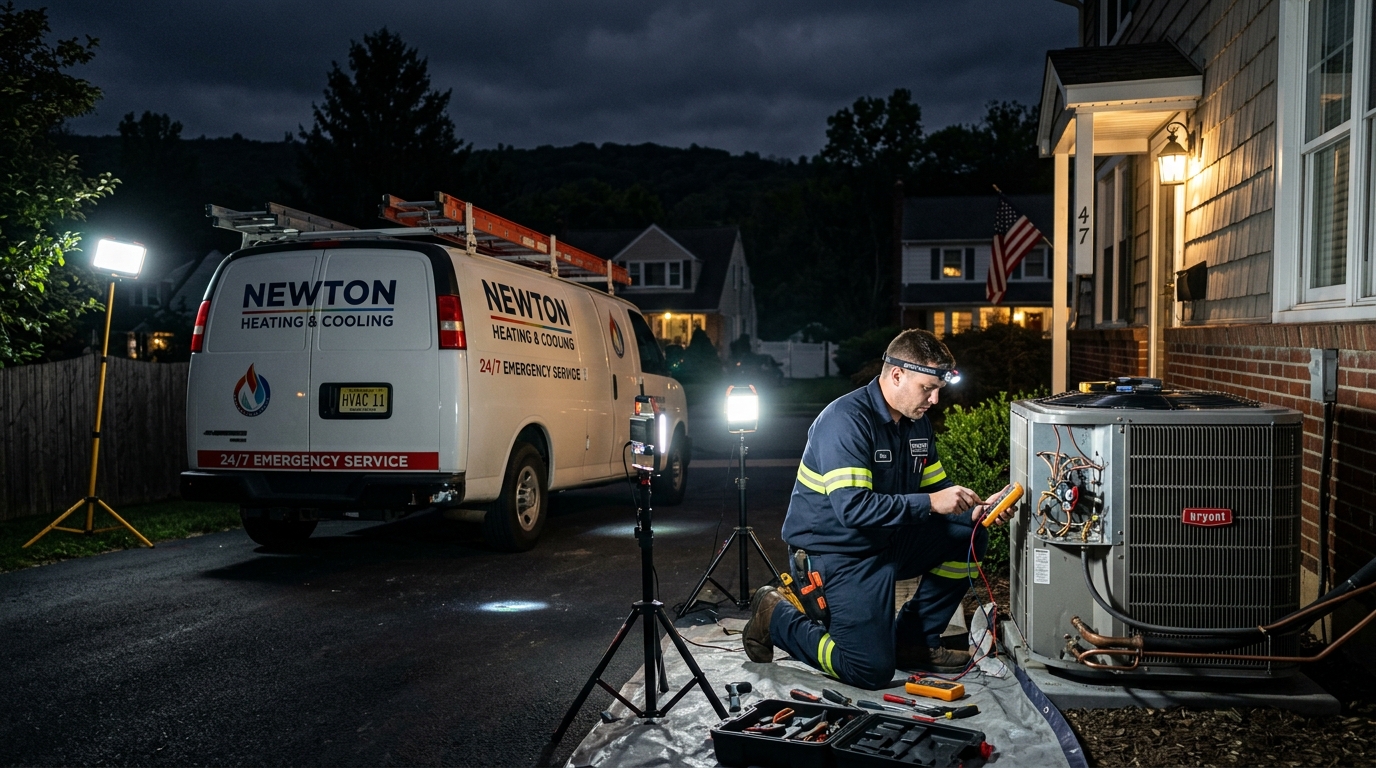 Emergency HVAC Repair in Newton NJ: Complete 24/7 Guide for Sussex County Homeowners