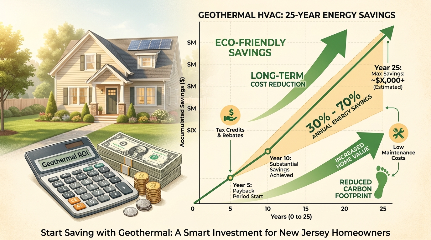 Homeowners can save 30-70% on energy costs with geothermal HVAC